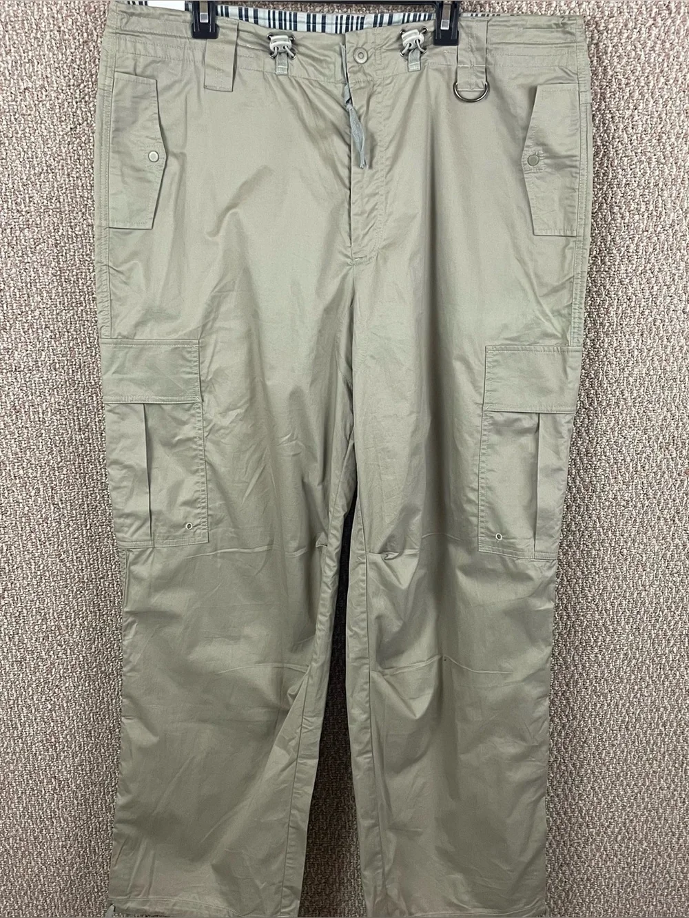 Vintage Y2K Cargo Pants Men's 36x32 Baggy Wide Leg Pockets Deadstock NWT C18